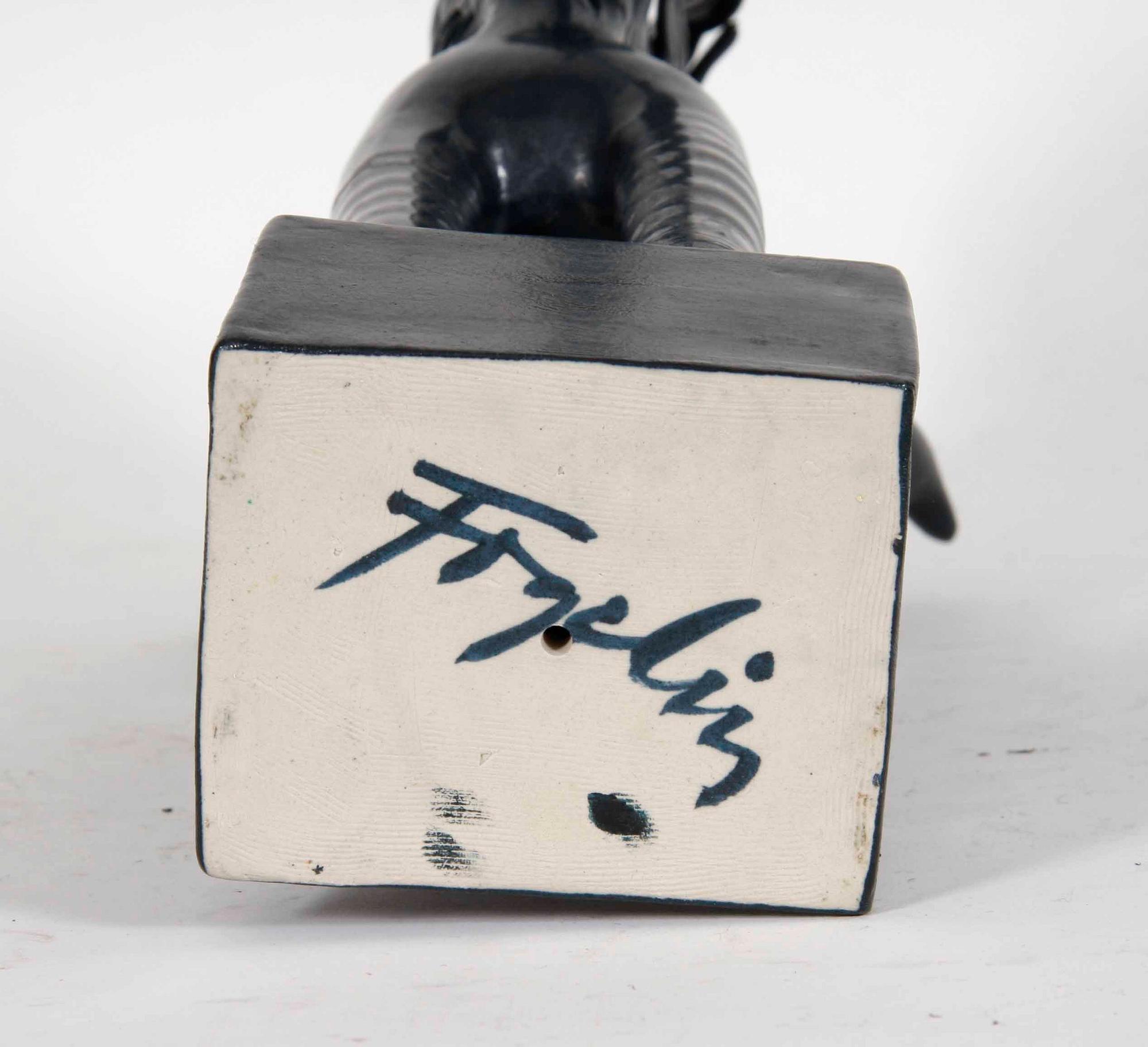 FOGELIN, HERMAN, skulptur, gjutmassa, sign.