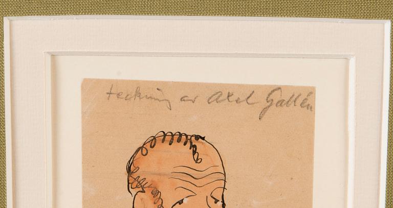AKSELI GALLEN-KALLELA, KARIKATYR.