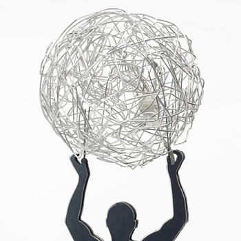 Enzo Catellani, bordslampa, "Uomo della Luce", Catellani & Smith, Italien, 2000-tal.