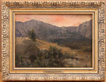 Sergei Ivanovich Svetoslavskij, MOUNTAIN LANDSCAPE. СВЕТОСЛАВСКИЙ, СЕРГЕЙ ИВАНОВИЧ (1857-1931)
ГОРНЫЙ ПЕЙЗАЖ.