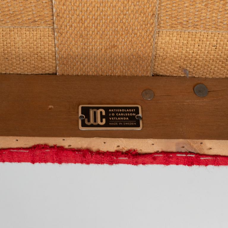 Karl Erik Ekselius, karmstolar, ett par, JOC, 1900-talet mitt.