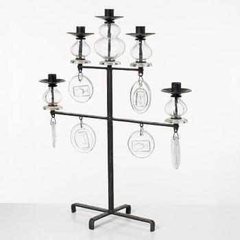 Erik Höglund, a candelabrum, Boda Smide.