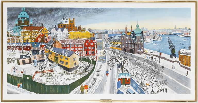 MONA HUSS WALLIN, färglitografier, 3 st, varav 2 signerade och numrerade 70/435.