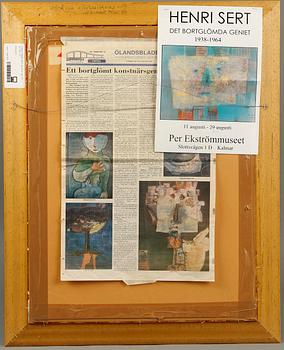 HENRI SERT, gouache, sign och dat 1957.