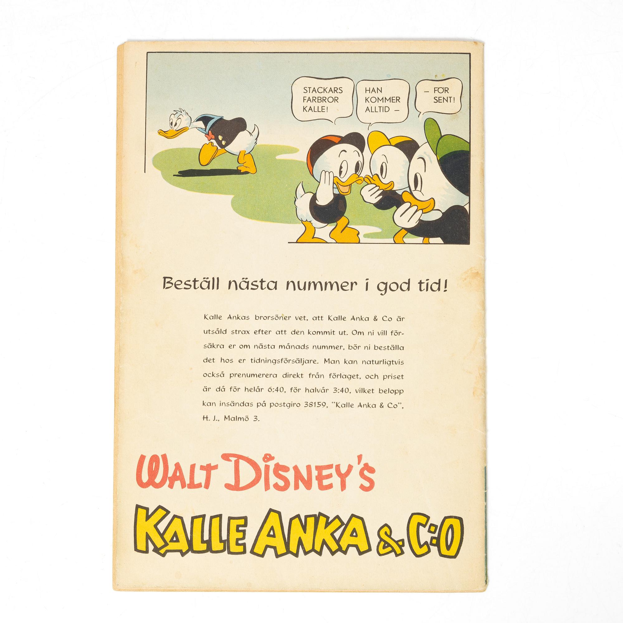 Comic book, Donald Duck & Co, no. 10, 1949.