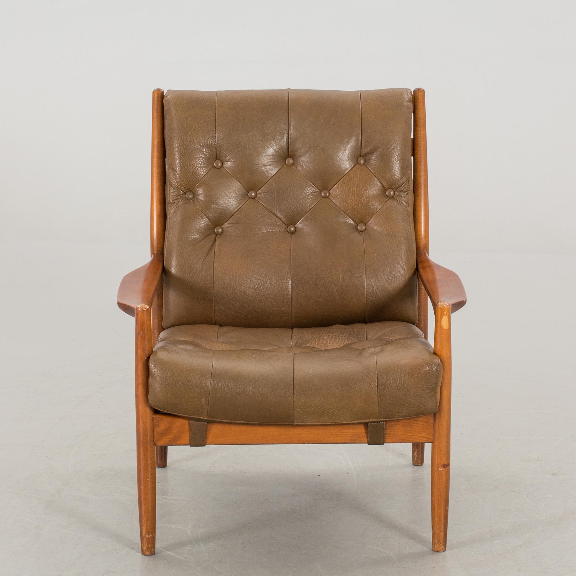 FÅTÖLJ, "Läckö", Ingemar Thillmark för OPE, 1900-talets andra hälft.