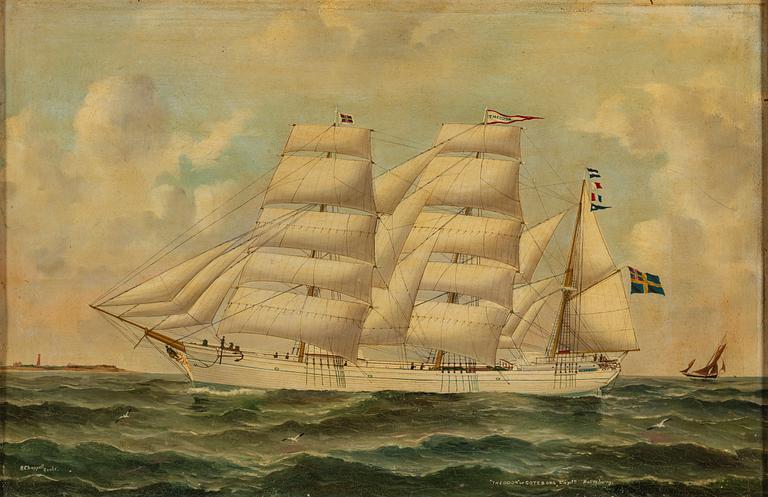 OKÄND KONSTNÄR, olja på duk, signerad A. Chappell Coole.