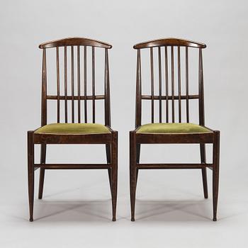 Kerstin Hörlin-Holmquist, A set of six Charlotte chairs  by Asko, Finland, 1970s.