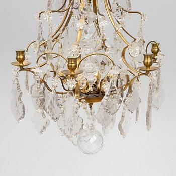A Rococo style chandelier, first half of the 20th Century.