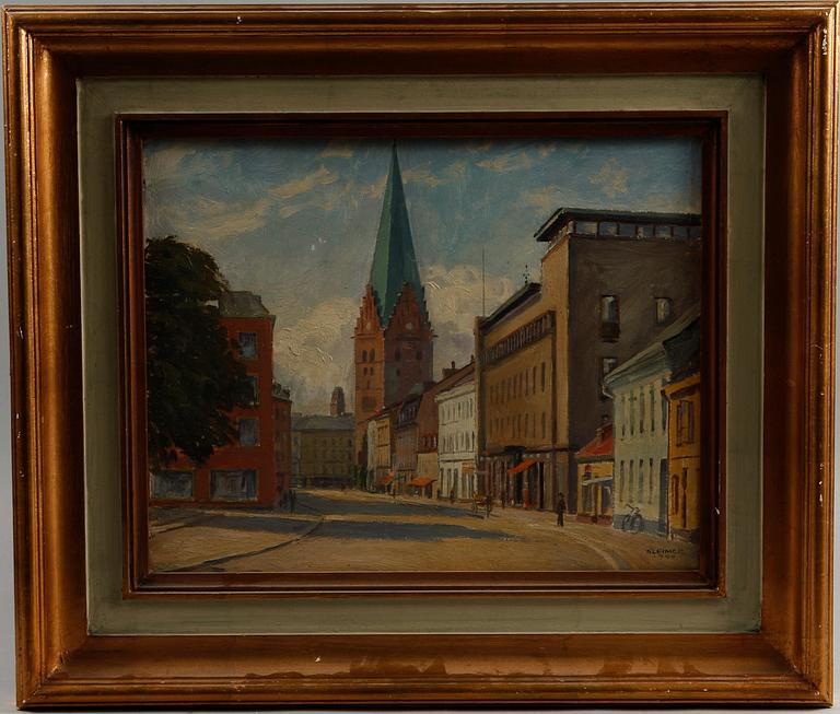 AXEL KLEIMER, olja på pannå, sign o dat- 1940.