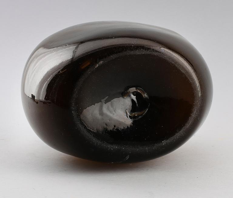 FLASKA, glas, sannolikt 1800-tal.
