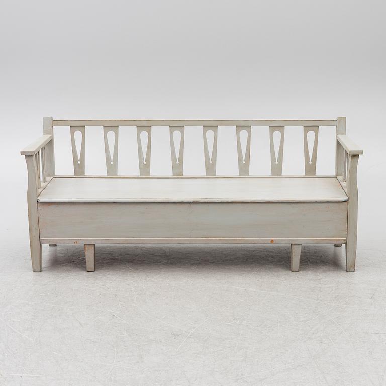 A Gustavian style sofa, early 20th century.