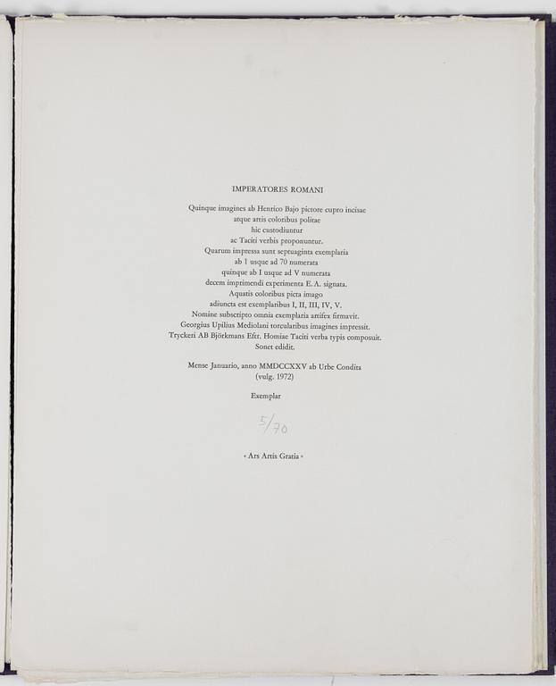 Enrico Baj, "Imperatores Romani".