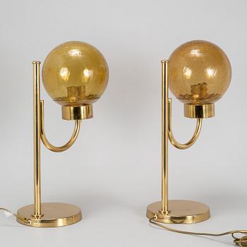A pair of 'B090' table lamps, Bergboms, 1960s.