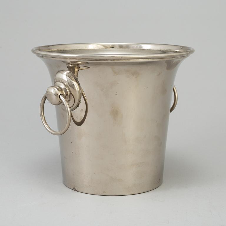 A WHITE  METAL WINE COOLER, Östberg, second half of the 20th century.