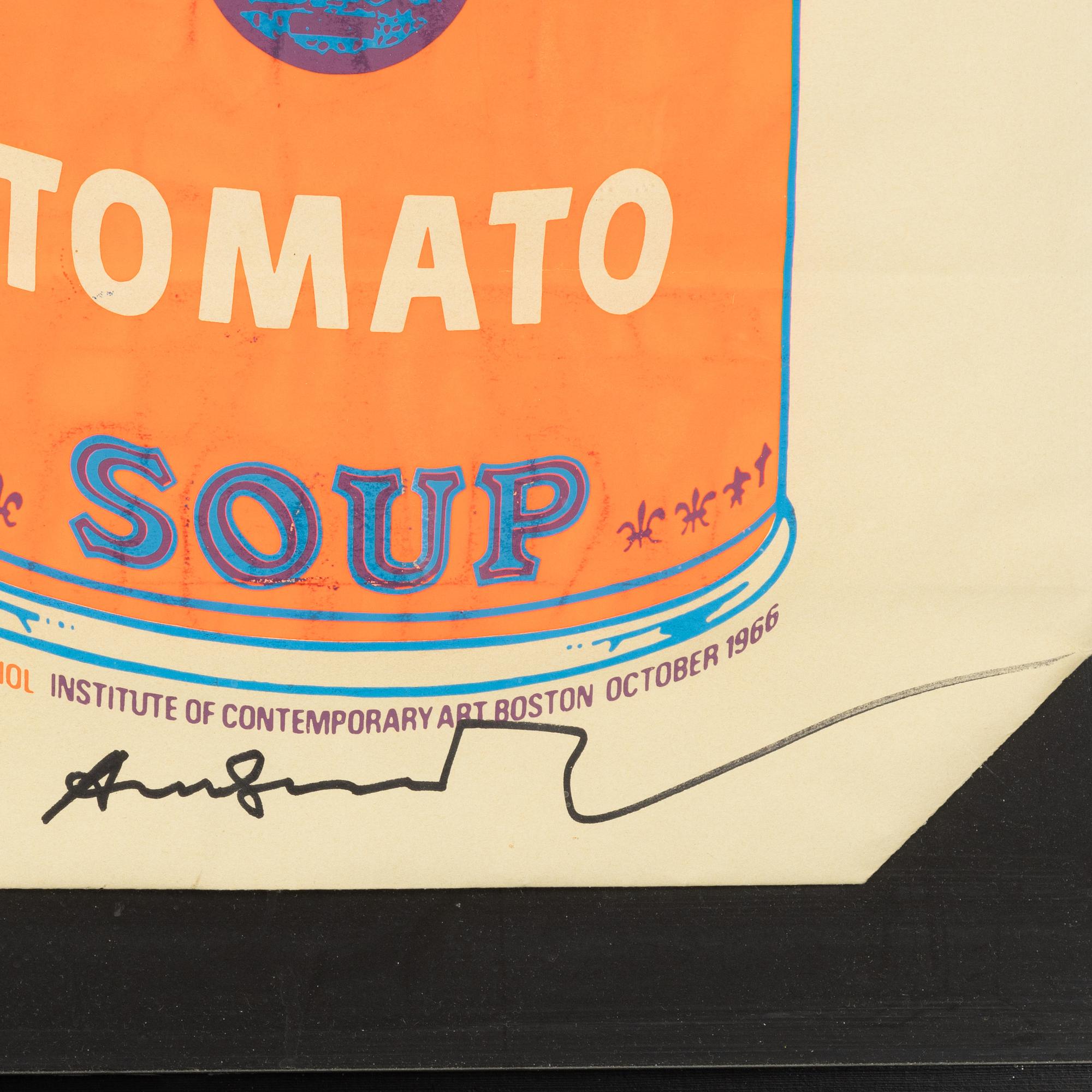 Andy Warhol, "Campbell's soup can on shopping bag".