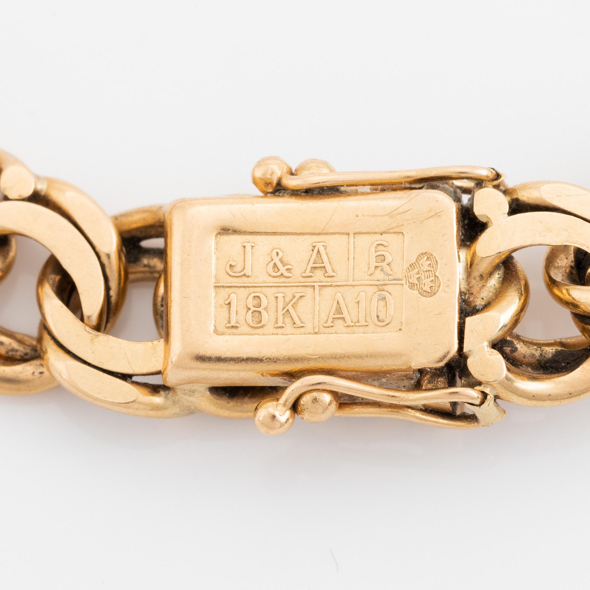 Armband, 18K guld, Bismarcklänk.