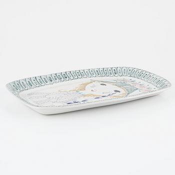 Björn Wiinblad, a dish, Denmark, 1950.