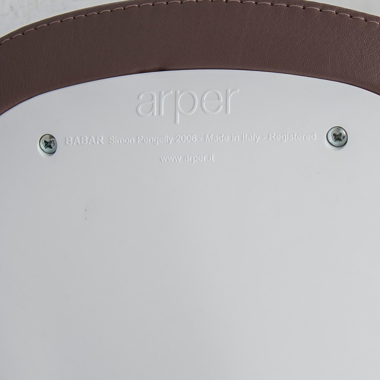 Simon Pengelly, a set of three 'Babar' bar stools from Arper, Italy.