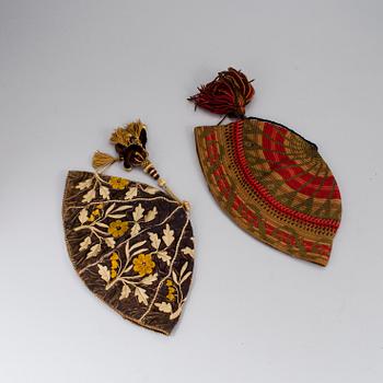 Two night caps 19th century.