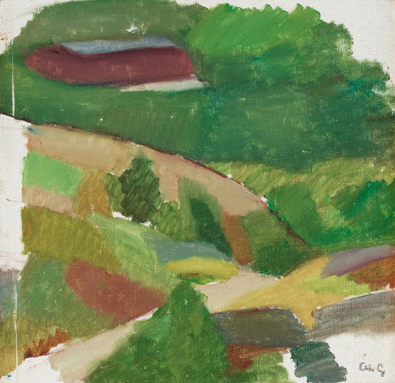 Åke Göransson, "Litet landskap med lada" (Small Landscape with Barn).