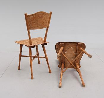 STOLAR, 1 par, Thonet, omkring år 1900.
