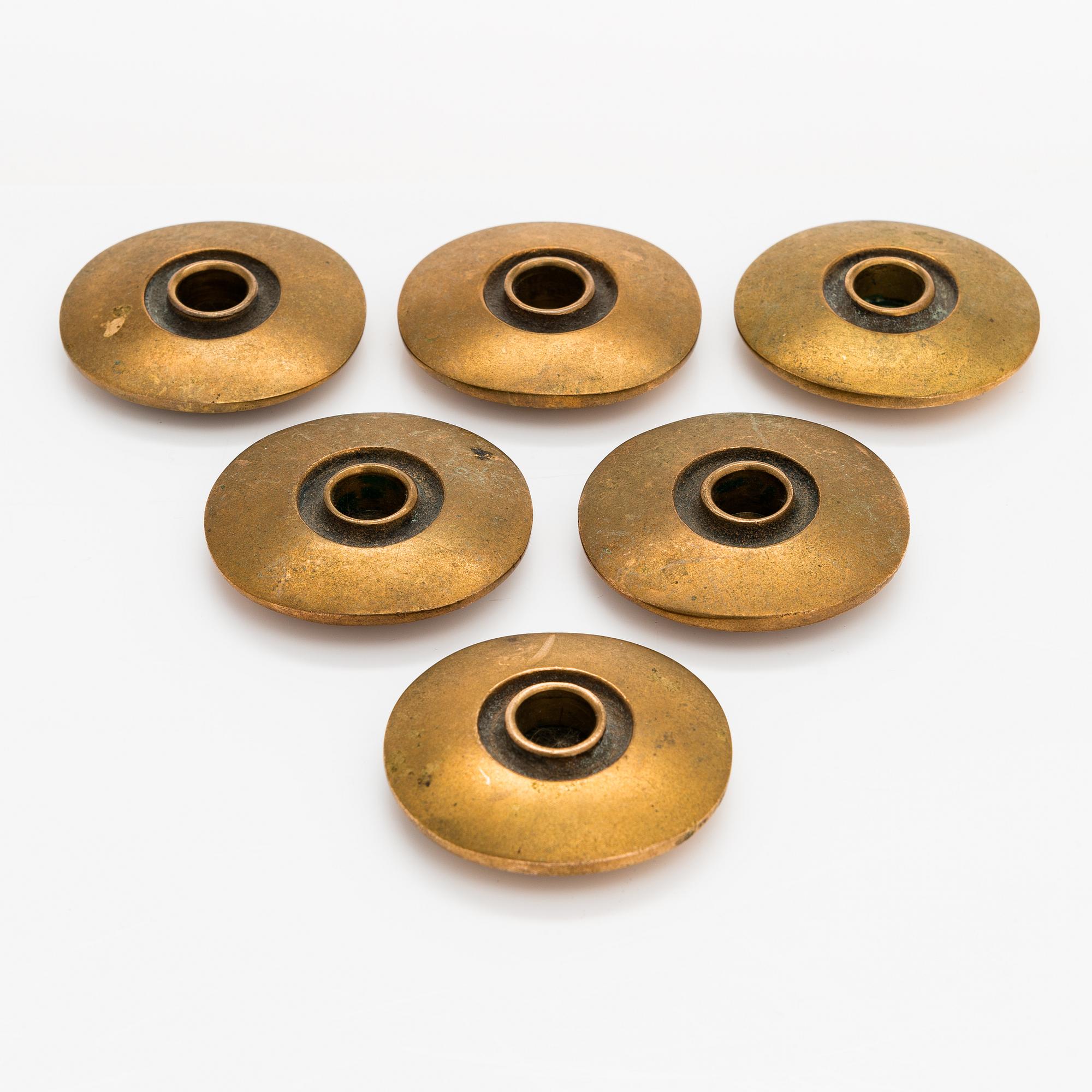 Bertel Gardberg, six candleholders for Boda Finland.