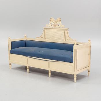 A Gustavian sofa, beginning of the 19th century.