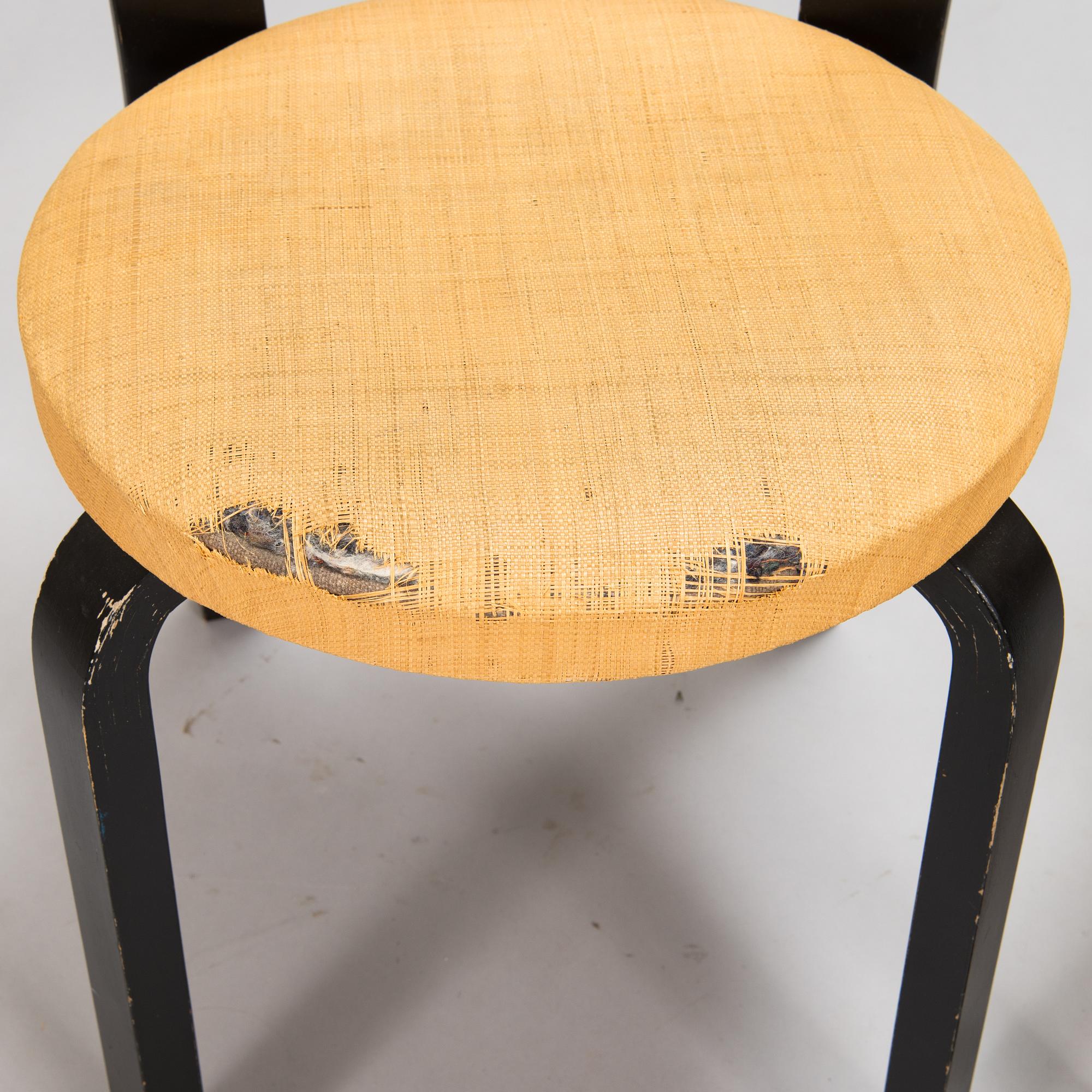 Alvar Aalto, mid-20th-century '66' chairs for Artek, Finland.