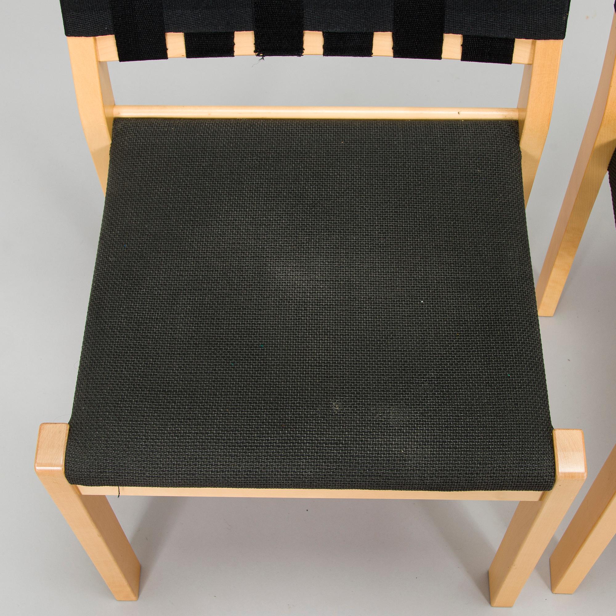 Alvar Aalto, stolar, 4 st, modell 611, Artek 2006.