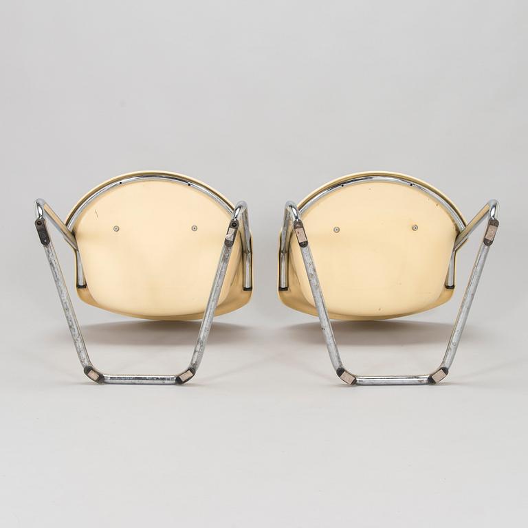 Yrjö Kukkapuro, A set of four 1970s chairs, model 419 for Haimi.