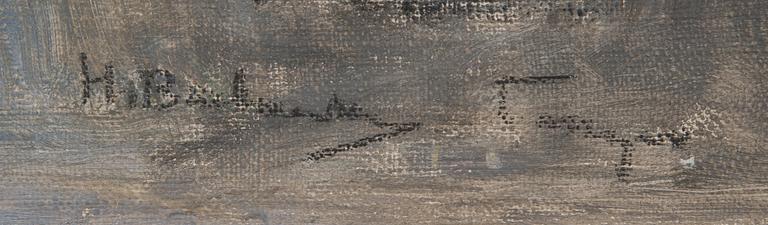 HUGO BACKMANSSON, oil on board, signed.