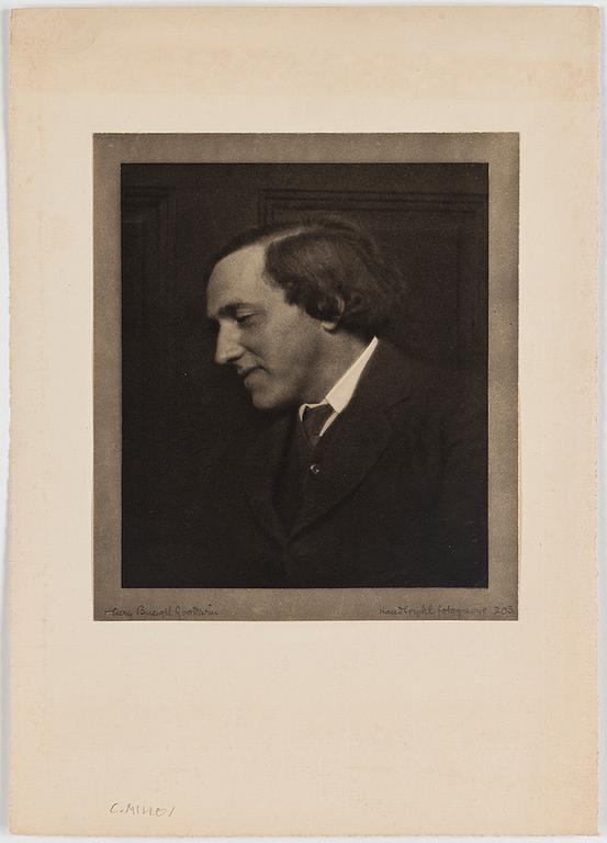 HENRY B. GOODWIN, hand printed photo gravure, signed.