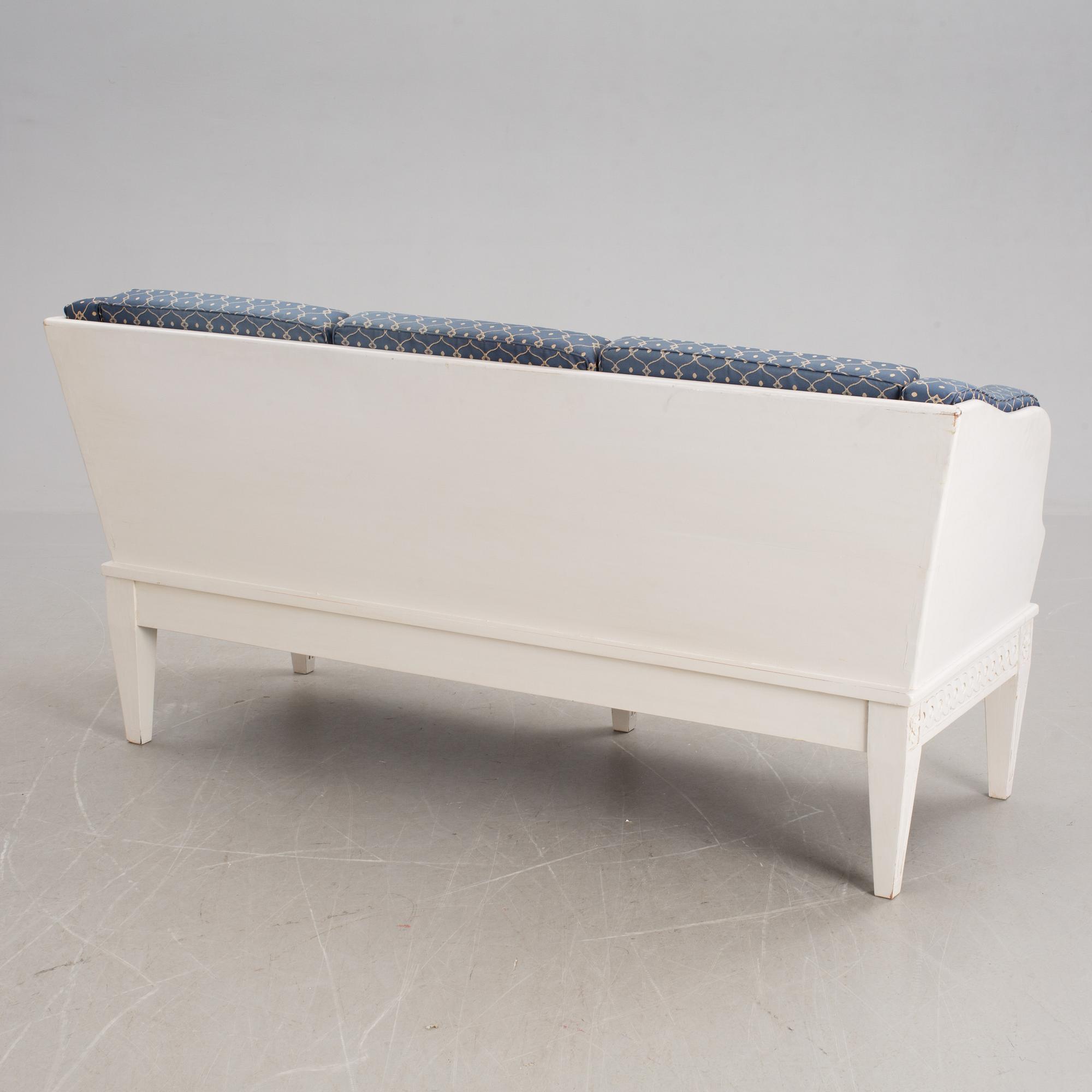 TRÅGSOFFA, gustaviansk stil, 1900-tal.