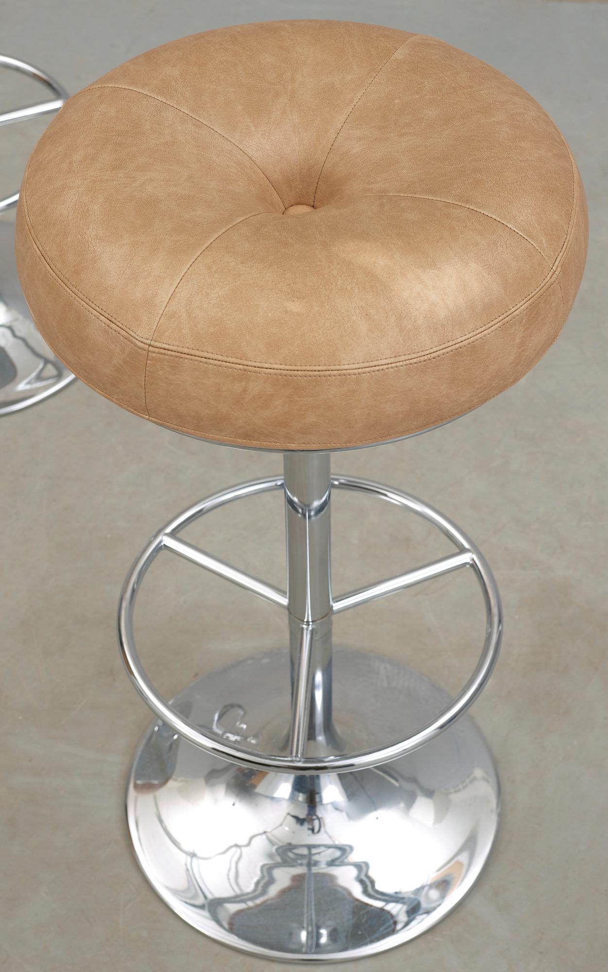 BARSTOLAR, ett par, "Saturnus", Johansson Design, Markaryd, 1970-tal.