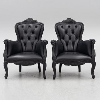 Maarten Baas, fåtöljer, ett par,  "Smoke Armchair", Moooi, samtida.