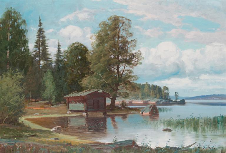 Wille Salonen, öljy kankaalle, signeerattu.