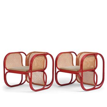 110. Jan Bocan, a pair of easy chairs, Thonet, provenance the Czechoslovakian embassy in Stockholm 1972.
