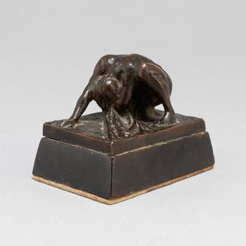 IVAR JOHNSSON, Sculpture. Bronze, unsigned. Height 4.5 cm, length 9 cm.