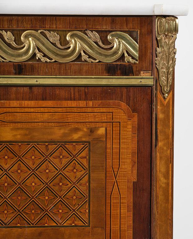 A Gustavian 18th century secretaire by Gottlieb Iwersson, master 1778, not signed.