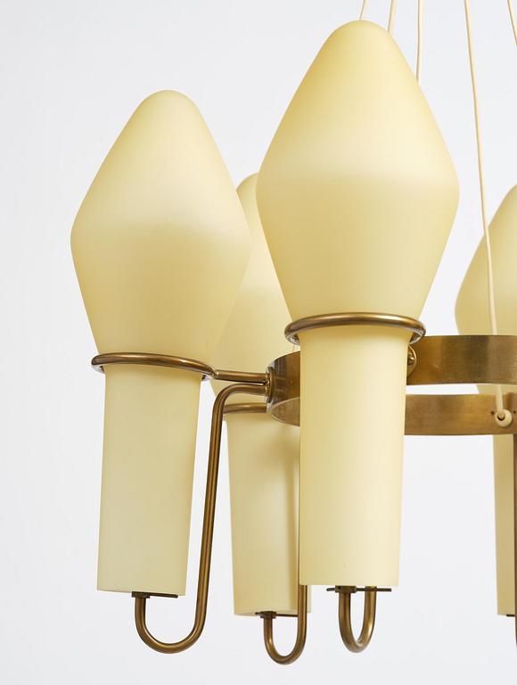 Hans-Agne Jakobsson, a rare ceiling lamp, Hans-Agne Jakobsson AB, Markaryd, 1950s.
