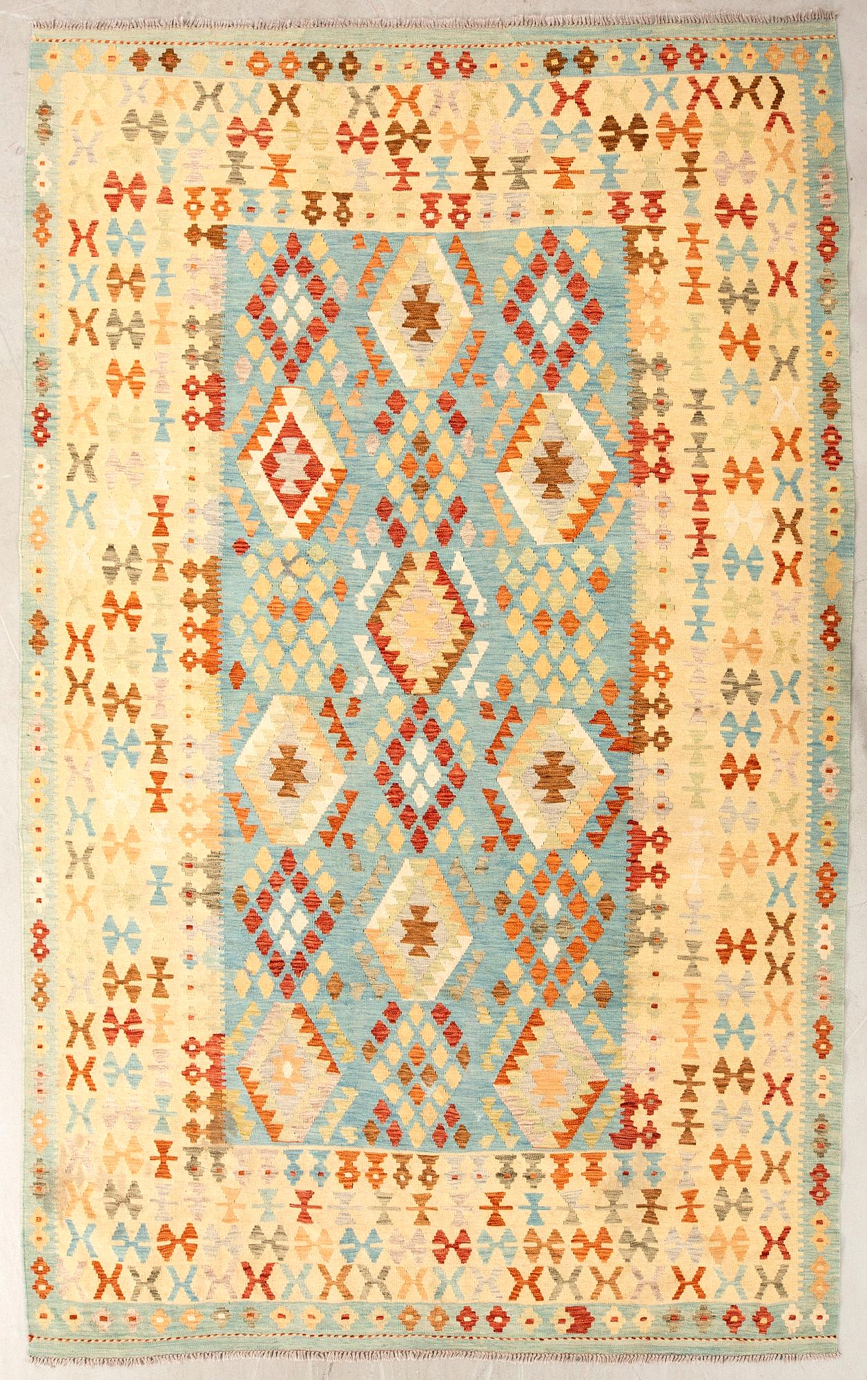 Kelim Rug, approximately 289x202 cm.