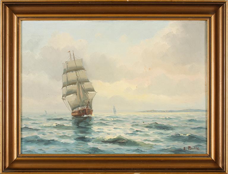 STEN BILLE, oil on canvas, signed.