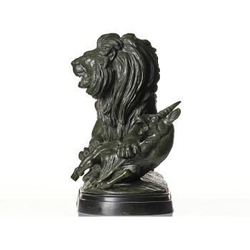 Paul-Édouard Delabrièrre, "Lion of Senegal on antelope".