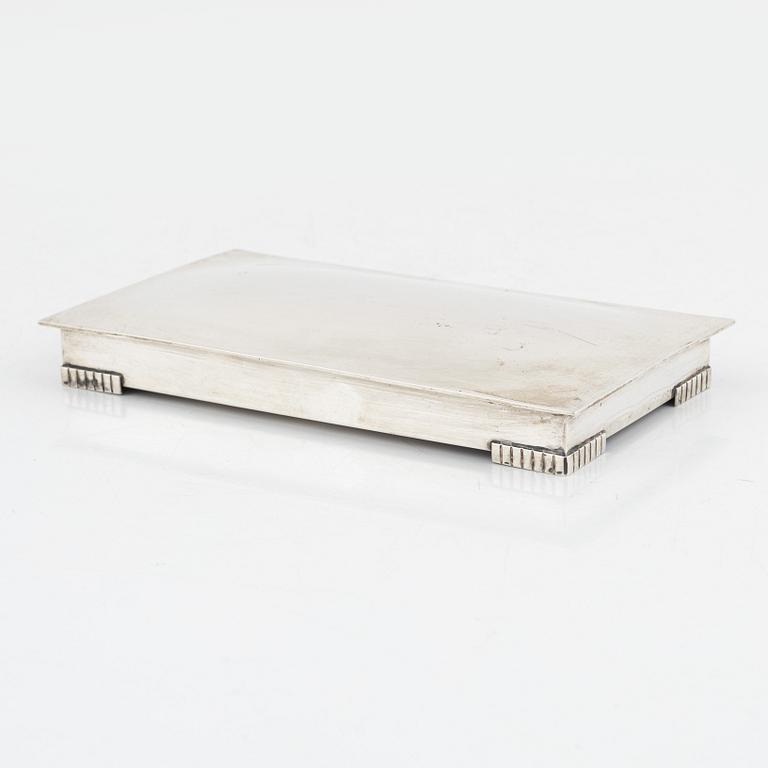 A silver cigarette case, TESI, Gothenburg, 1952.