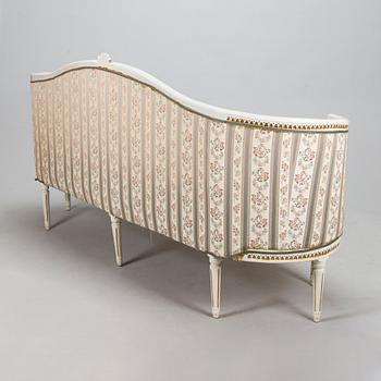 A Gustavian style sofa, probably Western Sweden, late 18th century.