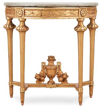 649. A Gustavian late 18th century console table.