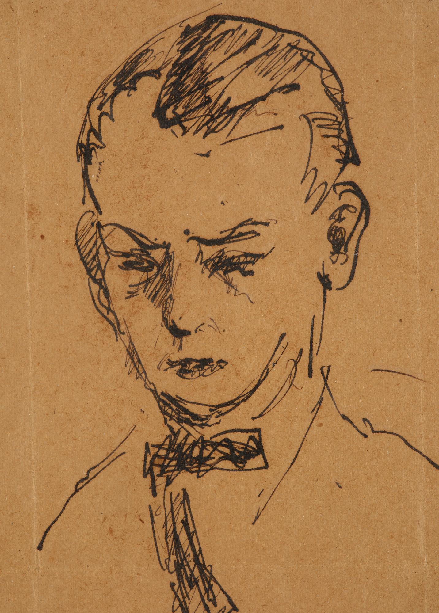Axel Olson, A portrait and a harbour scene.