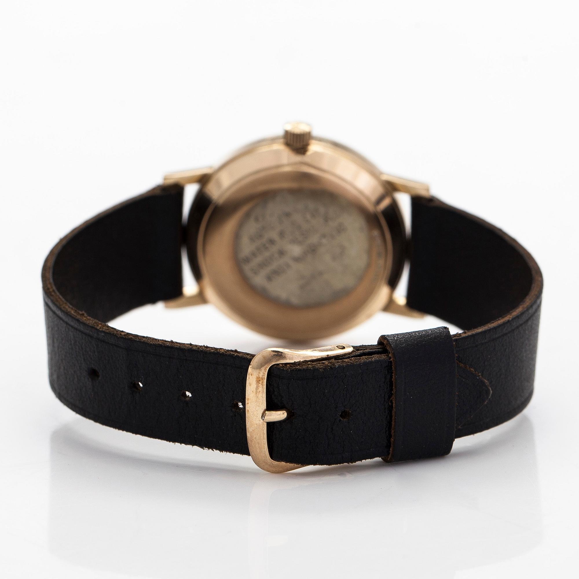 Girard Perregaux, rannekello, 32,5 mm, kullattu, automaattinen, pleksilasi.