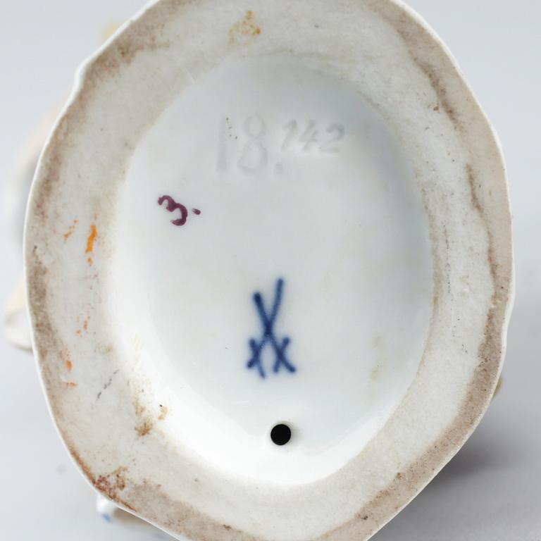 FIGURER, 1 par, porslin, Meissen, 1900-talets första hälft.